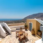 Tatil Evi Blue Vine Villa - Private Pool - Panoramic Sea View Kamári