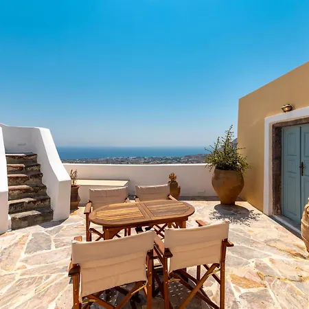Blue Vine Mountain Sea View Private Yard בית נופש Kamári