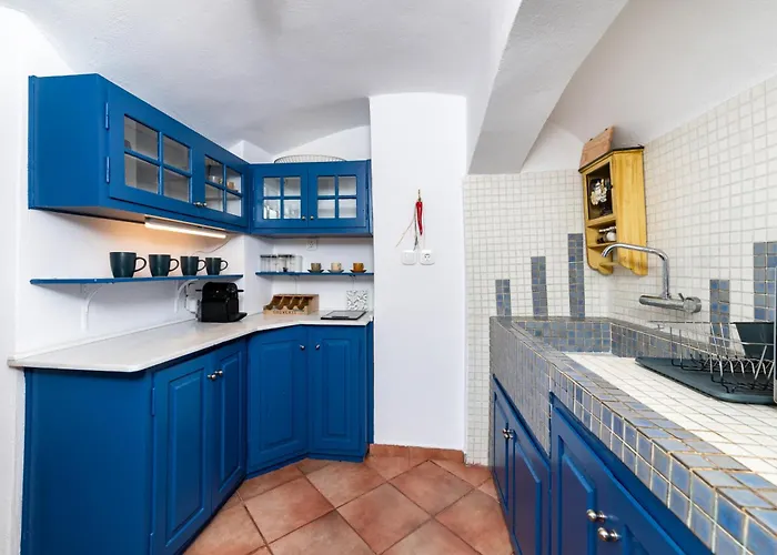 Blue Vine Pool Breakfast Tatil Evi Kamári